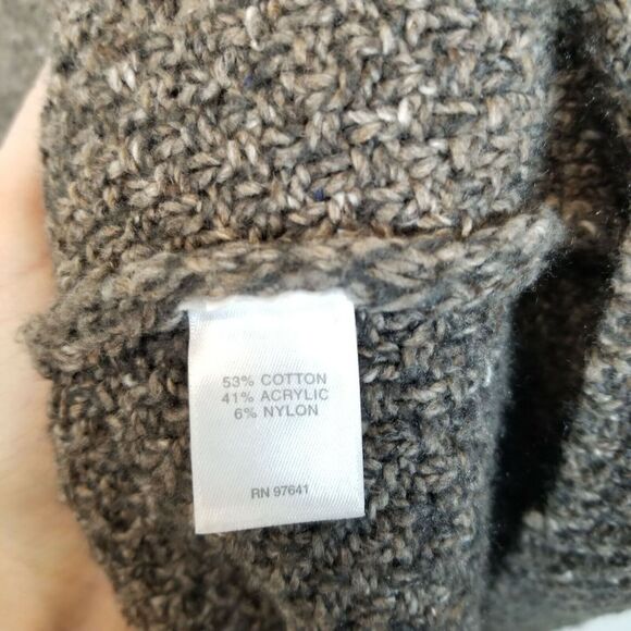 J. Jill Sweater Cardigan Rustic Country Hygge Size S Cozy Duster Snap Neutral - Picture 8 of 9